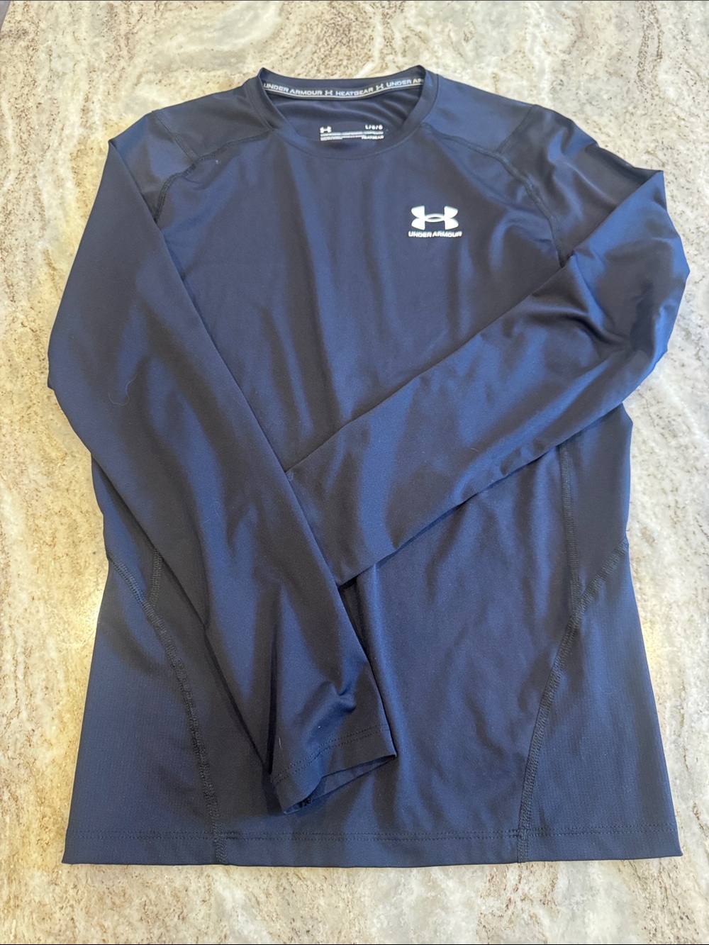 Under Armour Black Long Sleeve HeatGear Performance Top